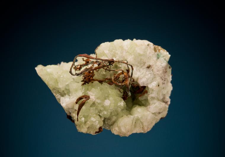 COPPER on PREHNITE